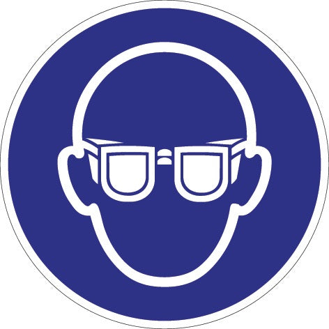 Gebotszeichen ASR A13/DIN EN ISO 7010 Augenschutz benutzen Folie