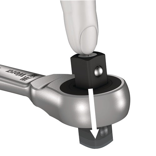 Steckschlüsselsatz 8100 SA 7 Zyklop 28-teilig 1/4 ? Schlüsselweißen 5-13 mm Anzahl Zähne 76 6-Kant WERA – Ansicht 4