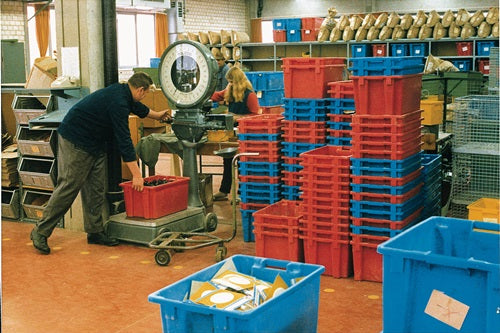 Drehstapelbehälter PP gelb L600xB400xH300mm – Ansicht 2