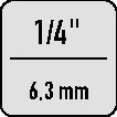 Verlängerung 867/868 1/4 ? Länge 25 mm HAZET – Ansicht 4