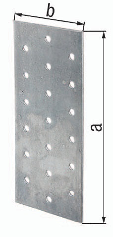 Lochplatte 240x80x2 sendzimirverzinkt EN 14545:29-2 GAH
