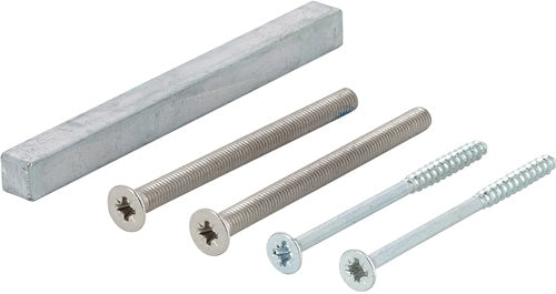 Befestigungsset Sertos® GG-WC 60-65 mm M5 x 75 + 40 x 70 Vierkant ohne + 8 x 100 mm HOPPE