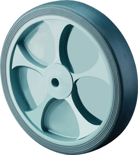 Ersatzrad Rad-Ø 200 mm Tragfähigkeit 220 kg Gummi grau Achs-Ø 20 mm Nabenlänge 60 mm BS ROLLEN