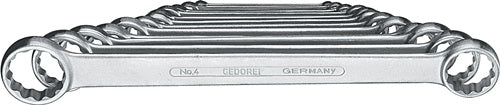 Doppelringschlüsselsatz 4-120 12-teilig Schlüsselweiße 6 - 32 mm gerade GEDORE