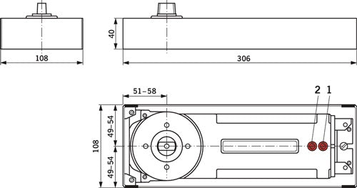 Bodentürschließer BTS 84 Feststellung EN 4 max 1100 mm max Türgewicht 100 kg DORMAKABA – Ansicht 4
