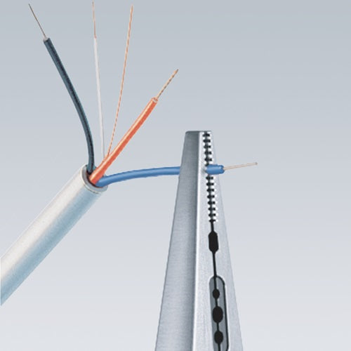 Verdrahtungszange Länge 160 mm 05-075 / 15 / 25 mm² poliert Mehrkomponenten-Hüllen KNIPEX – Ansicht 4