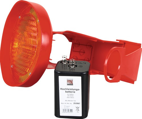 Leitkegel-LED-Leuchte ConeFix gelb einseitig gelb HORIZONT – Ansicht 3