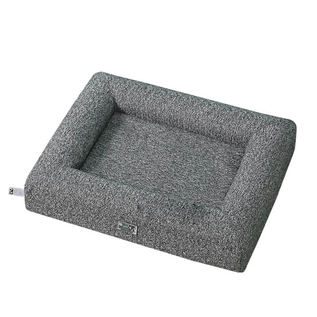 DEAR DARLING DD-01GRL Orthopädisches Luxus Hundebett Anthrazit Gr. L 70x80cm mit Memory Schaum