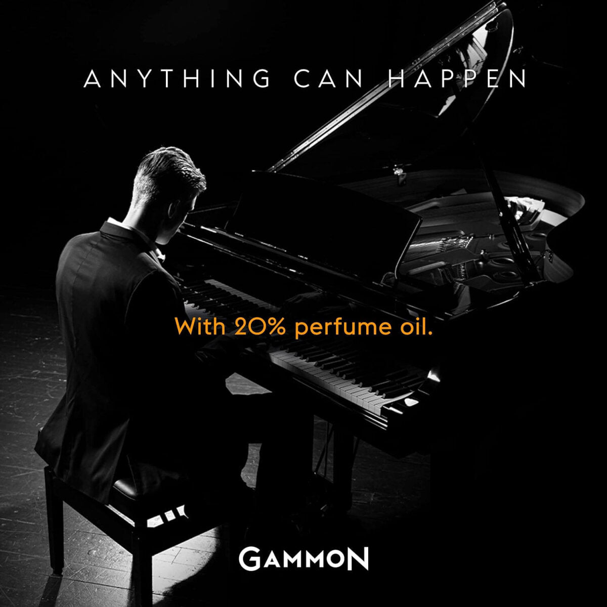 GAMMON 9014 Black Notes Parfum Starter A (1x20 ml), das holzig-süße BLACK PIANO Herrenduft mit langanhaltendem – Ansicht 4