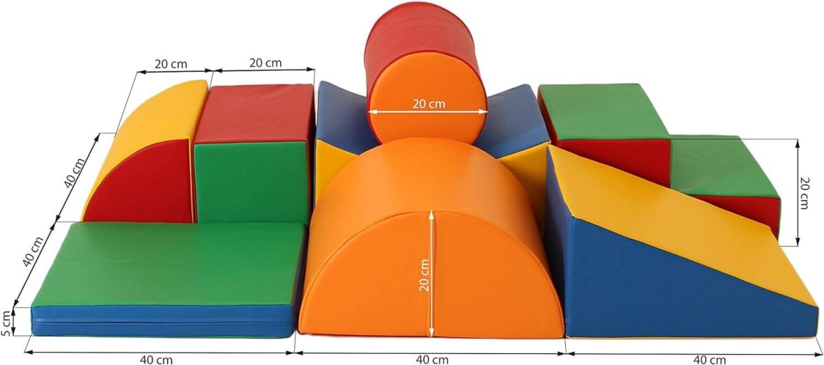 IGLU XL 8 Spielbauklötze Softbausteine Mehrfarbig – Ansicht 3