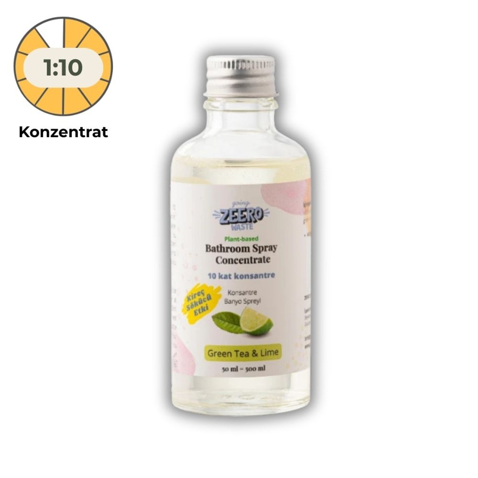 Badezimmer-Reinigungsspray Limette Eukalyptus Superkonzentrat – cuelli