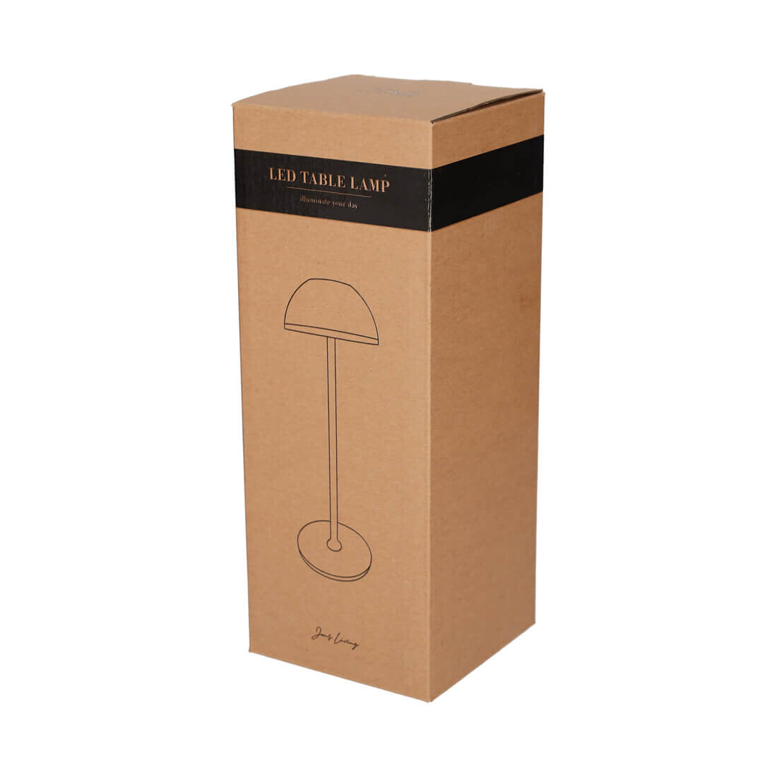 JENS Living LED Tischleuchte Schwarz Metall – Akku-Tischlampe dimmbar, USB-C aufladbar, 3 Lichtmodi ( – Ansicht 3