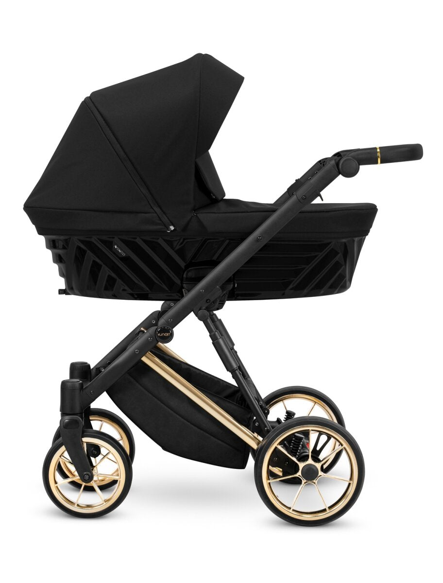 Kunert Ivento Premium 2in1 Kinderwagen mit Goldrahmen in Schwarz – Ansicht 3