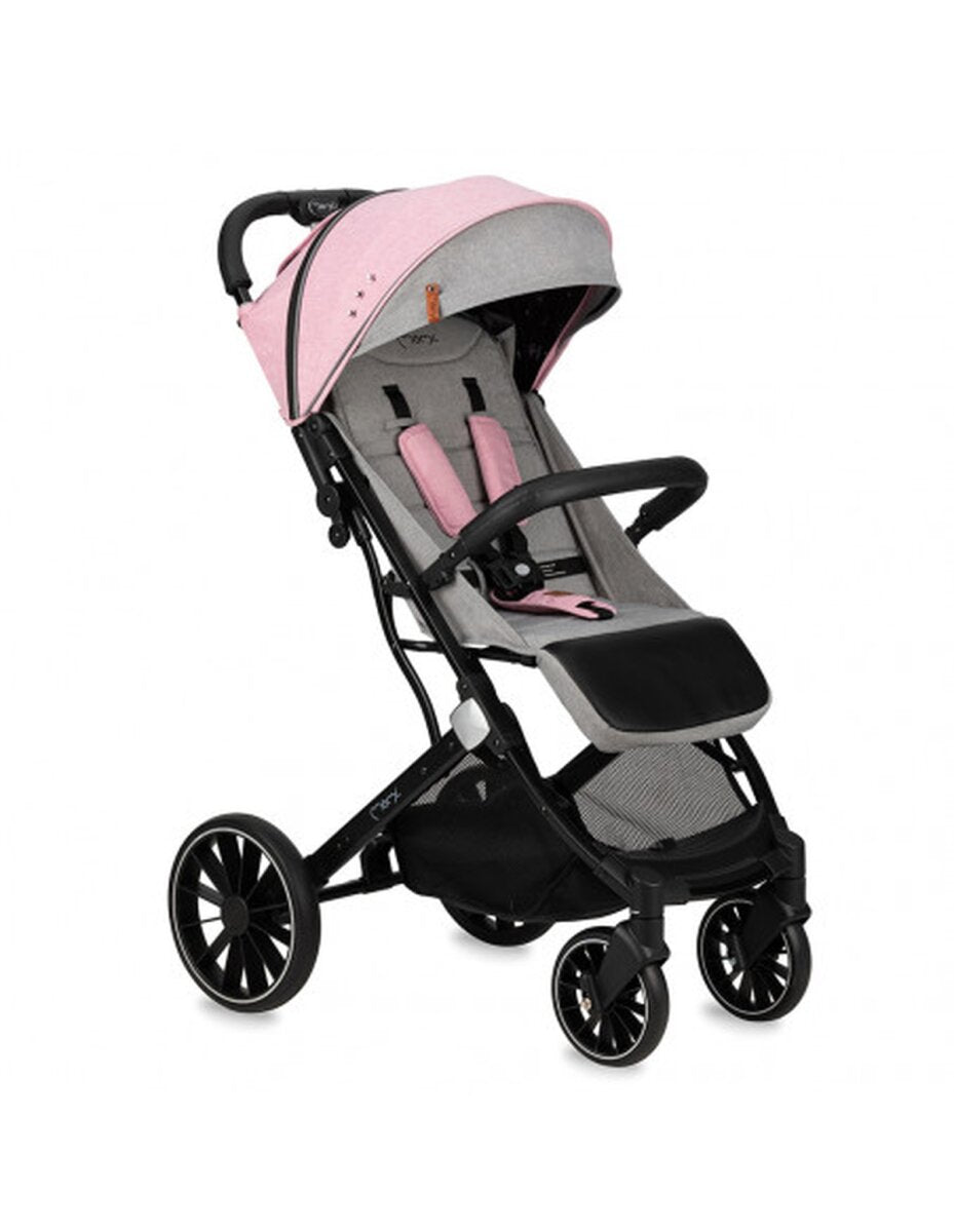 MoMi ESTELLE DAKAR Buggy in Grau/Rosa - leicht, wendig, Offroad fähig