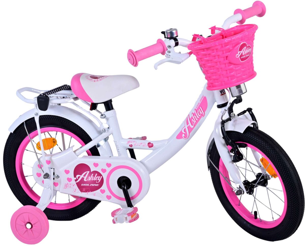 Volare Ashley Kinderfahrrad - Mädchen - 14 Zoll - Weiß – Ansicht 2