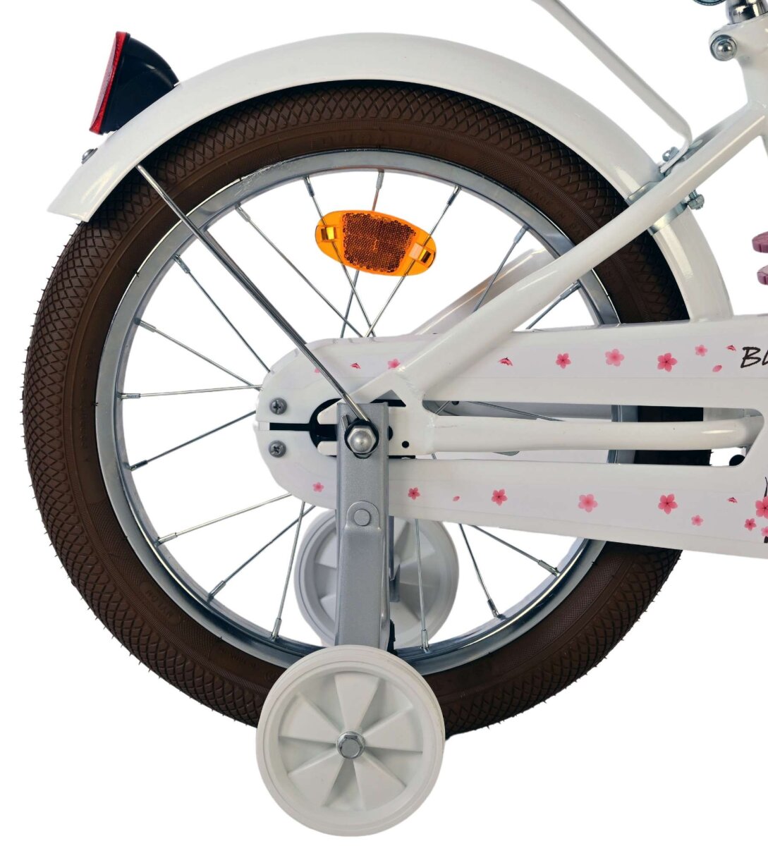 Volare Blossom Kinderfahrrad - Mädchen - 16 Zoll - Weiß – Ansicht 2
