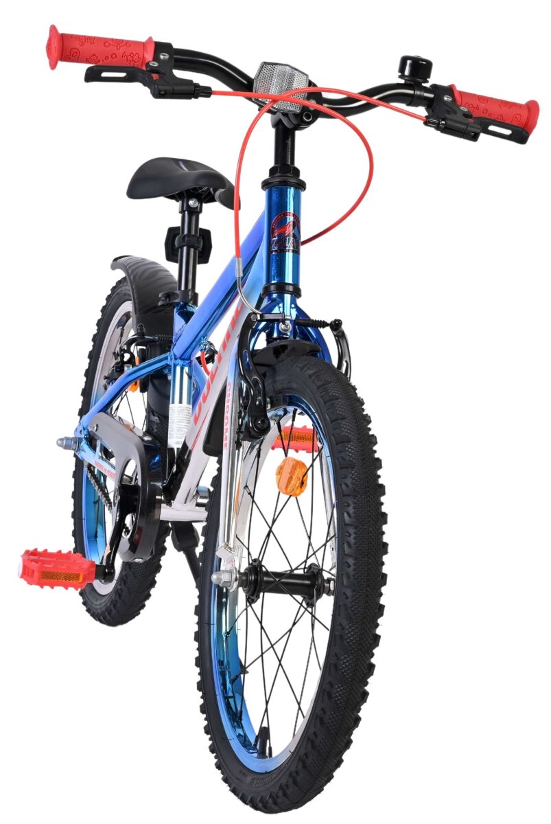 Volare Chrome Kinderfahrrad für Jungen 20 Zoll Blau-Silber mit 6 Gängen und zwei Handbremsen – Ansicht 5