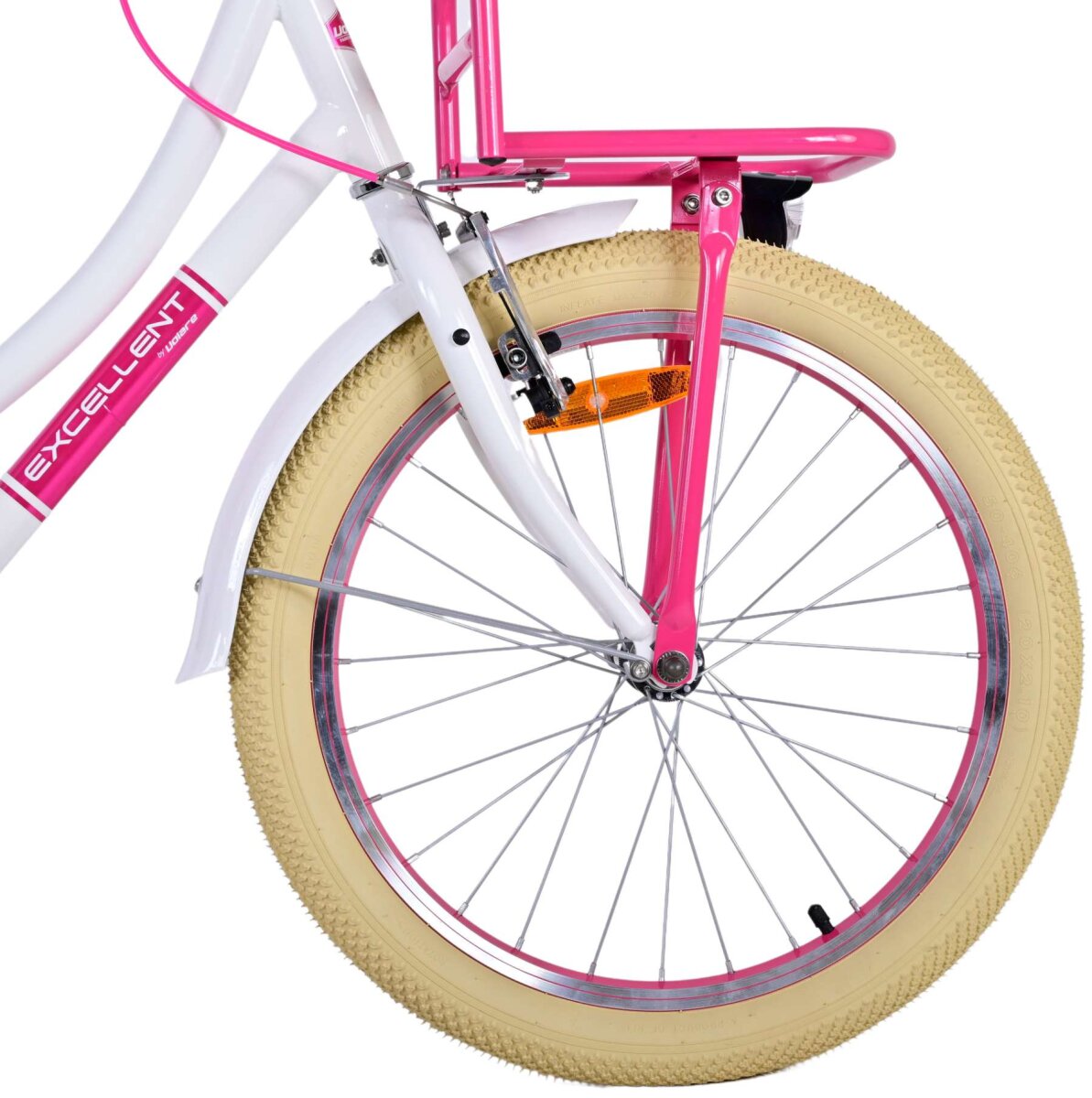 Volare Excellent Kinderfahrrad - Mädchen - 20 Zoll - Weiß – Ansicht 4