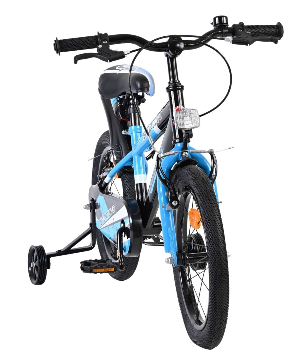 Volare Sportivo Kinderfahrrad - Jungen - 16 Zoll - Blau Schwarz - Zwei Handbremsen – Ansicht 5