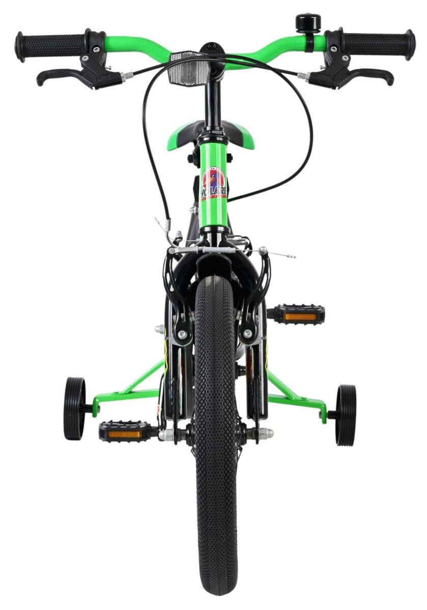 Volare Strike Kinderfahrrad 16 Zoll Jungen Schwarz Grün mit zwei Handbremsen – Ansicht 7