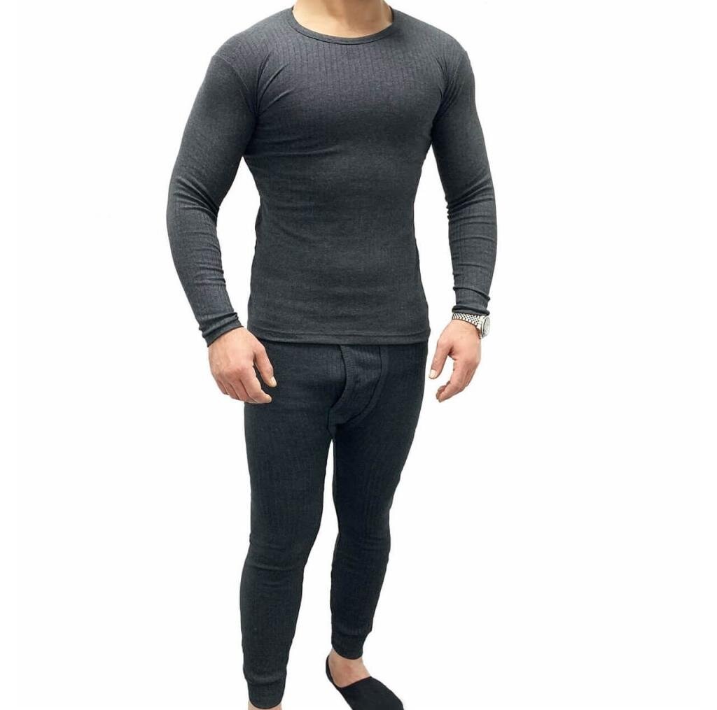 warme lange Thermo-Unterhose für Herren Gr. M in Anthrazit Garcia Pescara – Ansicht 4
