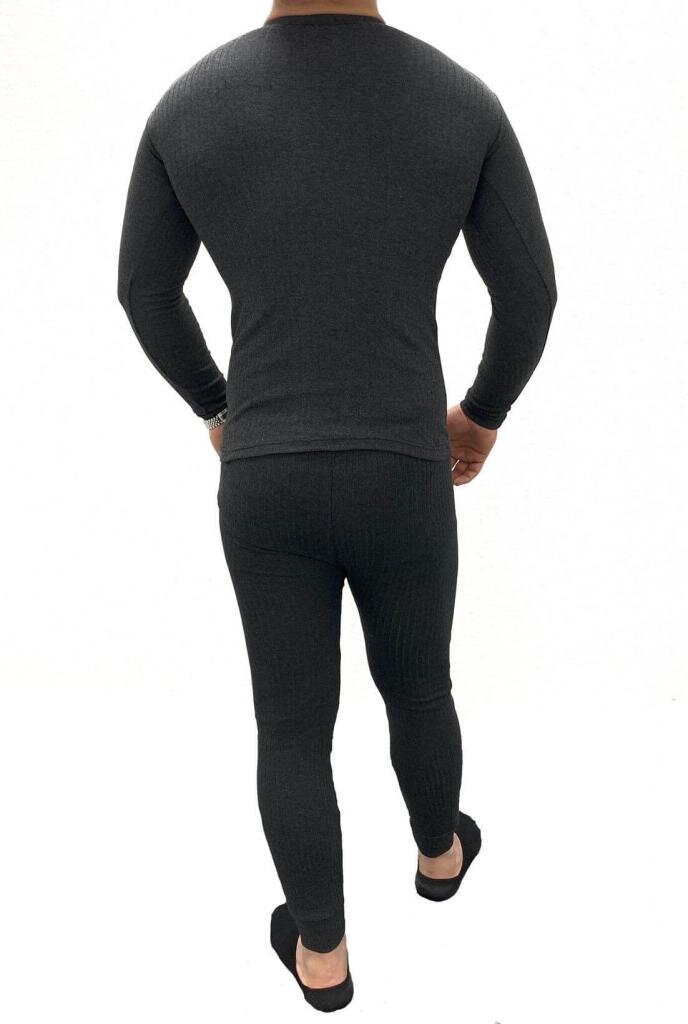 warme lange Thermo-Unterhose für Herren Gr. S in Anthrazit Garcia Pescara – Ansicht 5