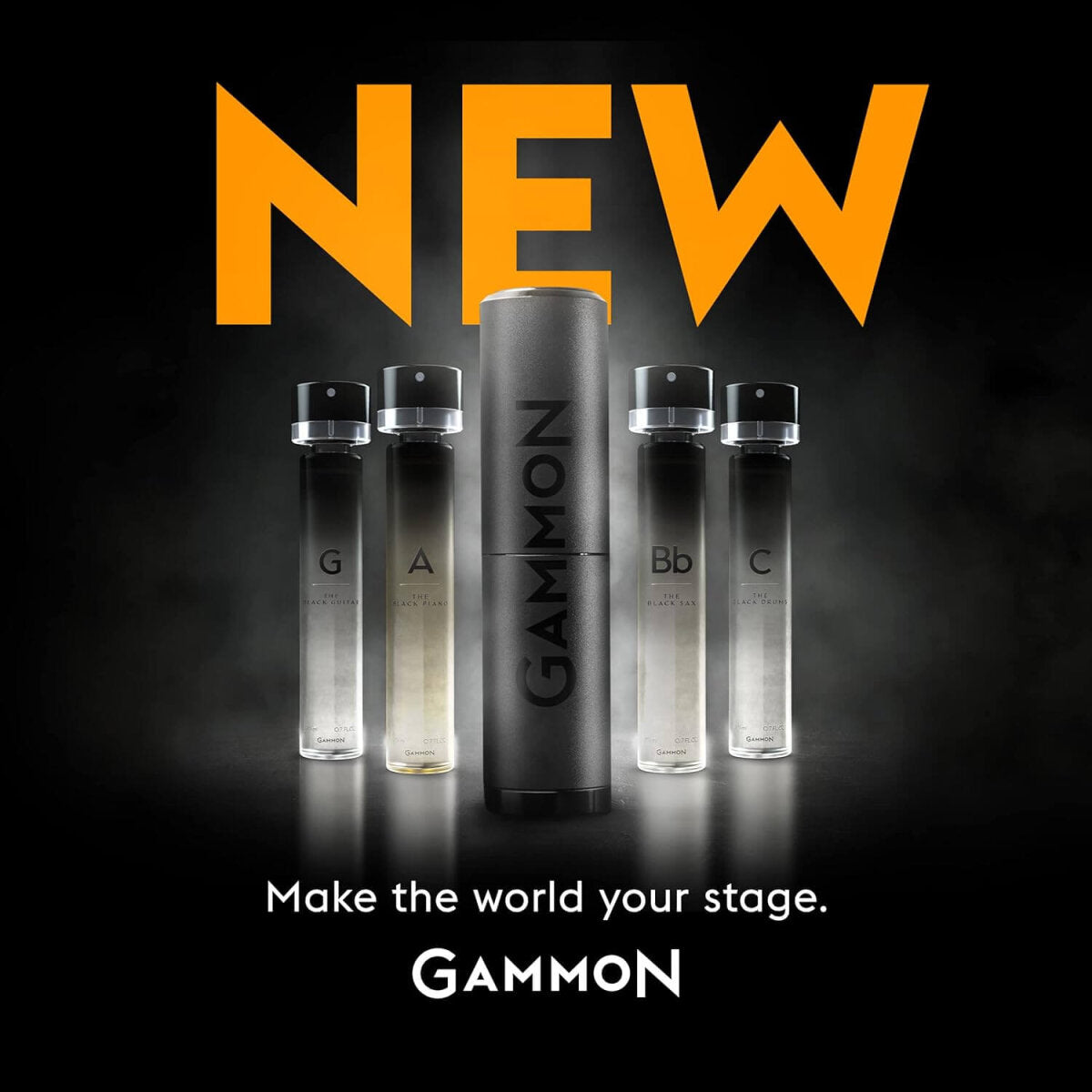 10 x GAMMON Black Notes Parfum Explorer-Set (4x2 ml) Herrenduft Parfum Duftset Probierset mit 20% Duftölanteil