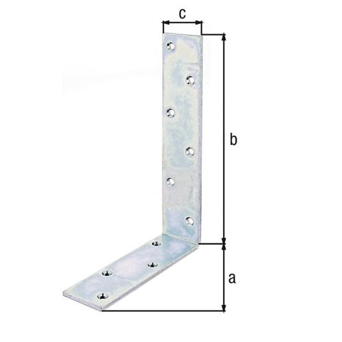 Balkenwinkel L240x160mm B50mm ungleichschenklig STA roh galvverzdpassGAH – Ansicht 3