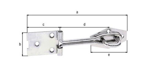 Überfalle L140mm B36mm STA galvverzdpassGAH - VPE: 10 – Ansicht 3