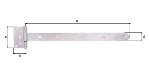 Kreuzgehänge L491x59xB103x40xStärke 4mm STA galvverzdpassGAH – Ansicht 3