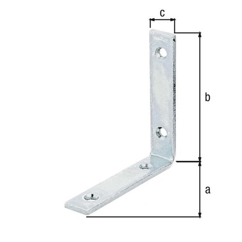 Balkenwinkel L100x100mm B20mm schmal STA roh galvverzdpassGAH - VPE: 20 – Ansicht 3