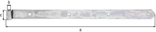 Ladenband L600x13x40mm S5mm STA galvverzdpassD13mm rd GAH – Ansicht 3