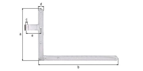 Torwinkelband 400x600x40x105mm STA galvverzdpassliunten 5mm GAH – Ansicht 3