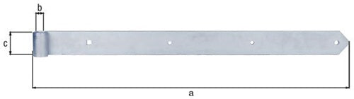 Ladenband L800x20x60mm S8mm STA galvverzdpassD20mm rd GAH – Ansicht 3