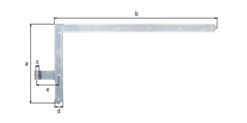 Torwinkelband 400x800x40x105mm STA galvverzdpassliob 5mm GAH – Ansicht 3