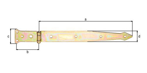 Werfgehänge L302x77mm B48x35mm S25mm STA galvverzdpassGAH – Ansicht 3