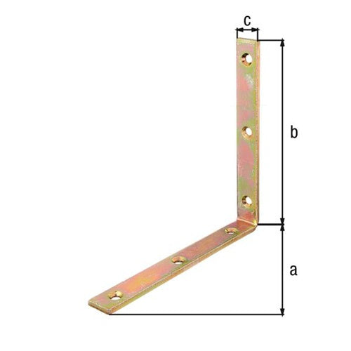 Balkenwinkel L160x160mm B20mm schmal STA roh galvverzdpassGAH - VPE: 10 – Ansicht 3