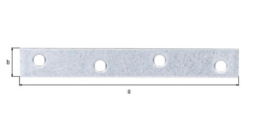 FlachverbL120mm B16mm S175mm STA sdmverzLöcher 4 GAH - VPE: 100 – Ansicht 3