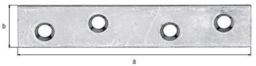 FlachverbL80mm B15mm S175mm STA sdmverzLöcher 4 GAH - VPE: 100 – Ansicht 3