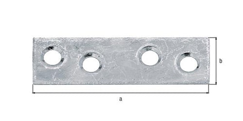 FlachverbL50mm B14mm S175mm STA sdmverzLöcher 4 GAH - VPE: 100 – Ansicht 3