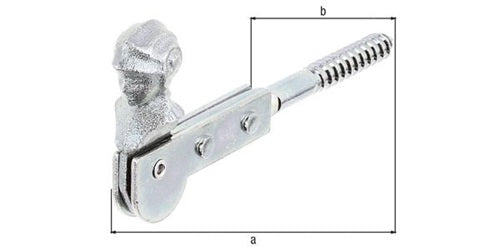 Fensterladenfeststeller L129mm STA galvverzdpassoAnschlag GAH – Ansicht 3