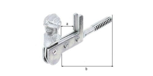 Fensterladenfeststeller L115mm STA galvverzdpassmAnschlag GAH – Ansicht 3