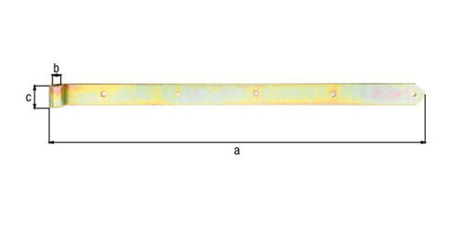 Ladenband L1000x20x60mm S8mm STA galvverzdpassD20mm rd GAH – Ansicht 3
