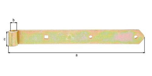 Ladenband L400x16x45mm S5mm STA galvverzdpassD16mm rd GAH – Ansicht 3