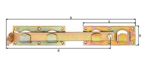 Doppeltorüberwurf L/R verwendbar 423x70x180x333mm dickschichtpassiviert GAH – Ansicht 3