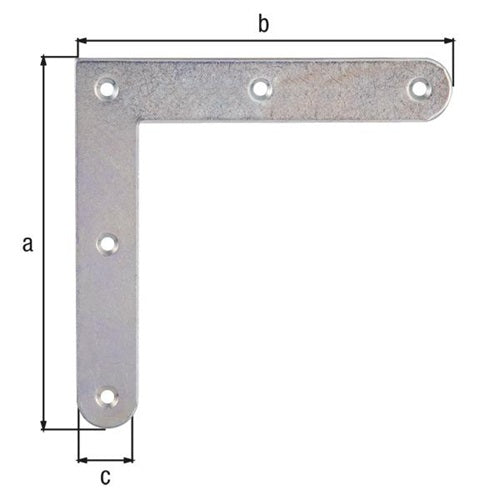 Eckwinkel L120x120mm B20mm S2mm STA galvverzdpassGAH - VPE: 20 – Ansicht 3