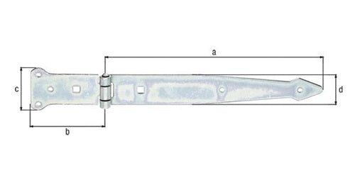 Werfgehänge L300x101mm B63x45mm S32mm STA galvverzdpassGAH – Ansicht 3