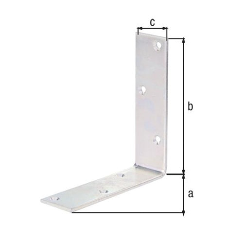 Balkenwinkel L150x150 mmmm B40mm STA S5mm galvverzdpassGAH - VPE: 20 – Ansicht 3