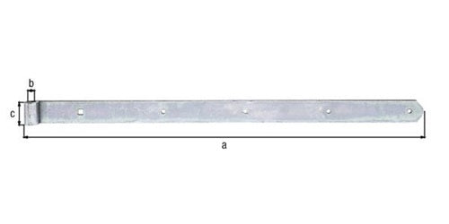 Ladenband L700x13x40mm S5mm STA galvverzdpassD13mm rd GAH – Ansicht 3