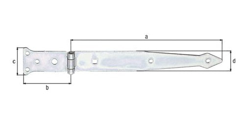 Werfgehänge L252x77mm B48x35mm S25mm STA galvverzdpassGAH – Ansicht 3